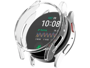 Funda PC y Cristal Templado Samsung Galaxy Watch7 44mm Transparente - CROCOCASE