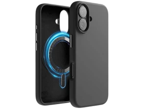 Funda Suave Magsafe Negro Compatible con iPhone 16 6.1"