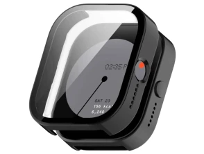 Funda y Cristal Templado para Nothing Watch Pro Negro por CROCOCASE