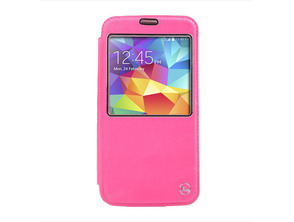 Añadir a la cesta Funda tipo libro con ventana para Samsung Galaxy S5 G900 Rosa Funda tipo libro con ventana para Samsung Galaxy S5 G900 Rosa