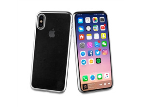 Funda TPU Marco Plata Bling iPhone X Muvit Life