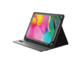 Funda Tablet Trust Primo Folio Negro Reciclado PET para Tablets 10"