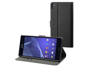 Funda Wallet Folio Negra Sony Xperia z3 Made For Xperia