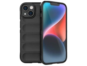 Funda de silicona Wave para iPhone 15 Negro - Marca CROCOCASE