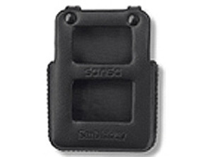 Funda Piel Negra Para Sansa E100