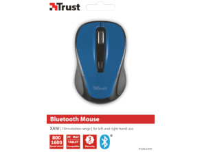 TRUST WIRELESS MOUSE YVI- BLUE BRILLO (AZUL) (SENSOR OPTICO DE 800 - 1.600 PPP REALES)