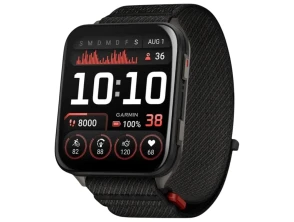 Garmin Venu X1 Gris Titanio con Correa de Nailon ComfortFit Negro
