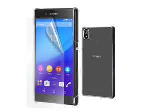 Carcasa Transparente + Cristal Templado Sony Xperia Z5 Premium Made for Xperia
