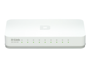 Switch D-Link 8 Puertos Ethernet - Conexión Rápida y Sencilla