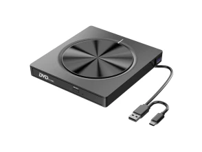 Grabadora Externa de CD/DVD 8 en 1 con USB-C/A/MicroSD