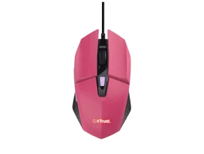 Trust GXT109P FELOX - Ratón Rosa USB Tipo A 6400 DPI