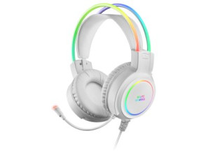 HEADSET MARS GAMING MHRGB WHITE - Auriculares Gaming Sonido 3D