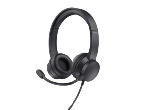 HEADSET TRUST HS-150 25333 JACK 3.5mm MICROFONO PLEGABLE DIADEMA AJUSTABLE
