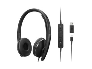 Añadir a la cesta HEADSET LENOVO ANC USB-C CON MICROFONO Y CANCELACION DE RUIDO ACTIVA, ADAPTADOR USB-A HEADSET LENOVO ANC USB-C CON MICROFONO Y CANCELACION DE RUIDO ACTIVA, ADAPTADOR USB-A