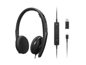 Añadir a la cesta HEADSET LENOVO USB-C ESTÉREO ANC MICROFONO CANCELACIÓN RUIDO ACTIVA CON ADAPTADOR USB-A HEADSET LENOVO USB-C ESTÉREO ANC MICROFONO CANCELACIÓN RUIDO ACTIVA CON ADAPTADOR USB-A