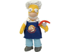Peluche Homer Simpson BBQ 28cm