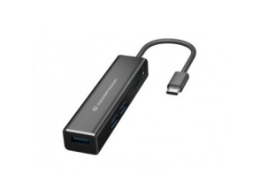 HUB 3.1 USB-C CONCEPTRONIC DONN08 - 3 Puertos USB 3.0 y Lector Tarjetas SD/MicroSD