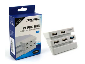HUB 5 Puertos USB (2.0 3.0) Playstation 4 Pro (Dobe) Blanco