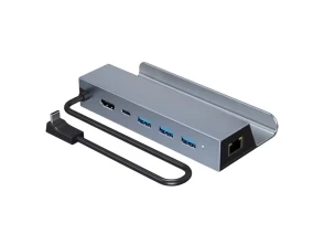 Hub 6 en 1 HDMI 4K PD 100W USB 3.0 RJ45 Ethernet 1000M