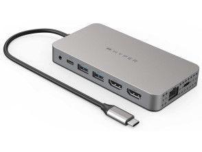 Añadir a la cesta Puerto Replicador Usb-c Hyper 2xhdmi 4k Rj45 2xusb 3.0 Sd Microsd Usb-c Pd 100w Jack Space Gray Puerto Replicador Usb-c Hyper 2xhdmi 4k Rj45 2xusb 3.0 Sd Microsd Usb-c Pd 100w Jack Space Gray