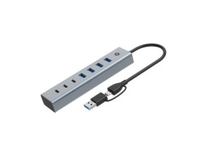 HUB USB CONCEPTRONIC HUBBIES20G 3xUSB-C 4xUSB-A 7 Puertos USB-C