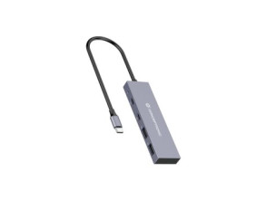 HUB USB 3.2 CONCEPTRONIC HUBBIES13G 2 PUERTOS USB 3.2 USB-C 2 PUERTOS USB-A CARCASA DE ALUMINIO