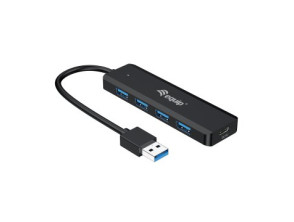 USB HUB 3.2 EQUIP LIFE con 4 Puertos USB 3.2 e Incluye Adaptador USB-C