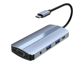 Añadir a la cesta Hub USB BYL-2105 8 en 1 USB-C Plata con VGA HDMI microSD TF - USB 3.0 2.0 Tipo C Hub USB BYL-2105 8 en 1 USB-C Plata con VGA HDMI microSD TF - USB 3.0 2.0 Tipo C
