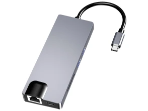Añadir a la cesta Hub USB-C 8 en 1 con HDMI, VGA, 2 USB 3.0, USB-C PD, SD/TF, RJ45 1000 Mbps Hub USB-C 8 en 1 con HDMI, VGA, 2 USB 3.0, USB-C PD, SD/TF, RJ45 1000 Mbps