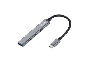 HUB USB-C EQUIP LIFE con Carcasa de Aluminio - 1xUSB-A 3.0 y 3xUSB-A 2.0
