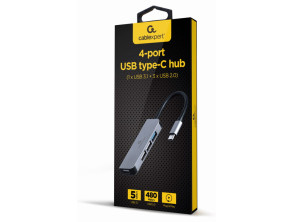 Hub Usb Tipo C De 4 Puertos 1 X Usb 3.1 Y 3 X Usb 2.0