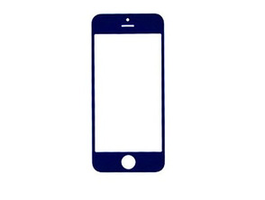 Cristal frontal iPhone 5/5S/5C/SE Azul Oscuro