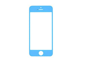 Cristal frontal iPhone 5/5S/5C/SE Azul Claro