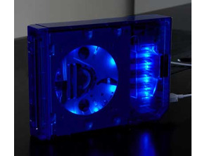 Carcasa II-Case Crystal Blue con LEDs Wii