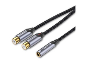 Añadir a la cesta Cable de Audio Estéreo Jack 3.5/H 2xRCA/M 0.3 M Gris Vention Cable de Audio Estéreo Jack 3.5/H 2xRCA/M 0.3 M Gris Vention