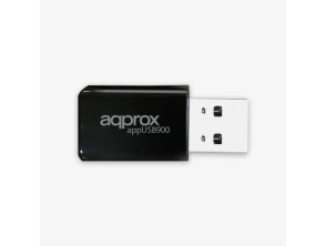 Tarjeta USB WiFi 6 y Bluetooth Approx APPUSB900 BT 5.4 - Wifi 6 hasta 900Mbps