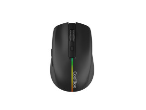 Ratón Coolbox Gaming Wireless W01 Ajustable 1600dpi - Negro