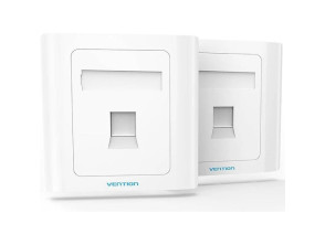 Añadir a la cesta Tipo 86 Blanco Vention Placa de Pared 1 Puerto RJ45 Tipo 86 Blanco Vention Placa de Pared 1 Puerto RJ45