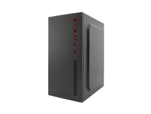 CAJA COOLBOX PCC-MPC45-1 NEGRA MICROATX CON FUENTE EP 500 INCLUIDA