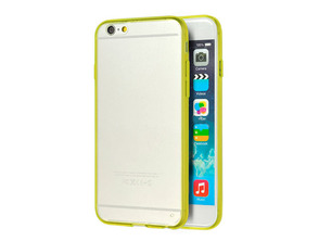 Carcasa TPU transparente Amarilla para iPhone 6   4,7"