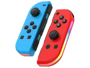 Gamepad Mando J-C Set Izq/Dcha Azul/Rojo con RGB