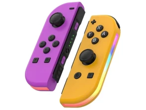 Gamepad Mando J-C Púrpura/Naranja Izq/Dcha con RGB