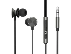 Joyroom JR-EW03 Auriculares Jack 3.5mm Gris Oscuro
