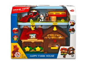 Juguete Dickie Toys Tractor Happy Farm Life con Luz y Sonido - Animales
