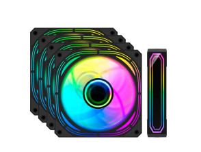 Añadir a la cesta Kit de 4 Ventiladores Internos ARGB Coolbox Infinity Pro Negro 120mm Kit de 4 Ventiladores Internos ARGB Coolbox Infinity Pro Negro 120mm
