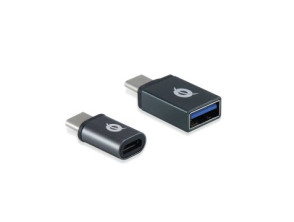 Kit Adaptadores USB-C Conceptronic - USB-C a USB A Hembra 3.1 1UD 3.0 a Micro USB Hembra 1 UD