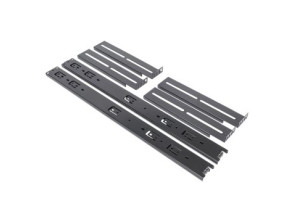 Kit de Raíles UNYKAch 52094 para Caja Rack 1U a 4U Acero Pintado Negro Sistema Telescópico