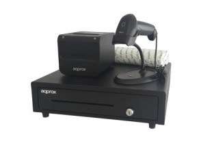Añadir a la cesta Kit TPV Approx Cajón Negro + Escáner + Impresora Térmica + Papel BPA Kit TPV Approx Cajón Negro + Escáner + Impresora Térmica + Papel BPA