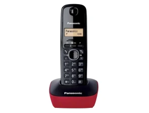 Panasonic KX-TG1611 - Teléfono inalámbrico DECT en Negro y Rojo