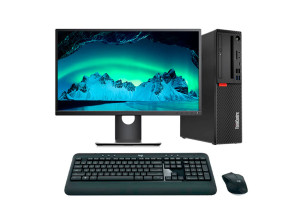 Lenovo ThinkCentre M720S SFF  i7 16GB RAM 500GB NVMe 24" Reacondicionado